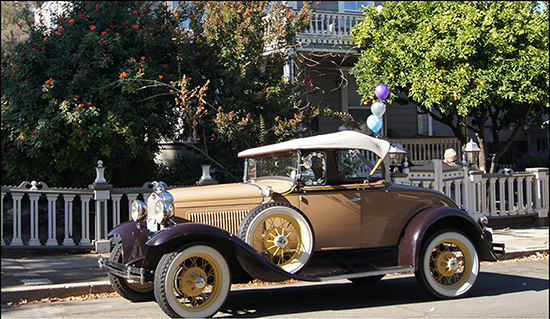 Antique automobiles are part of the Historic Home Tours in Martinez.